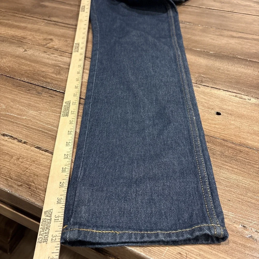 Levi's Men's Western Fit Straight Leg Jeans 100% Cotton Dark Blue 30x32